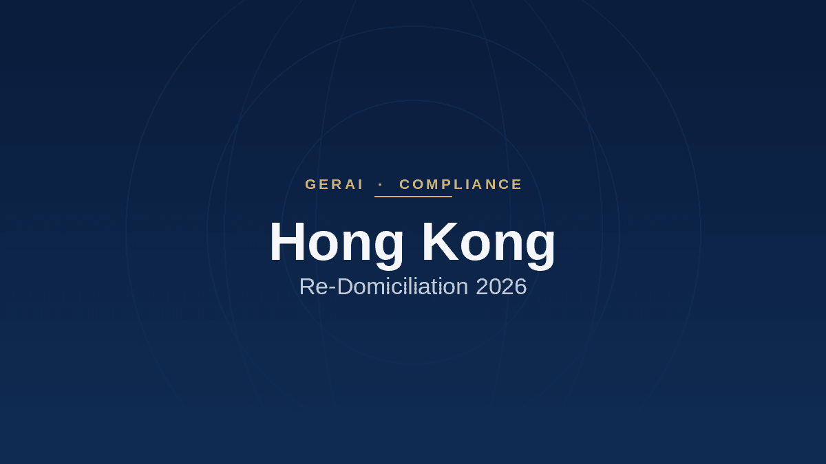 Hong Kong Re-Domiciliation in 2026