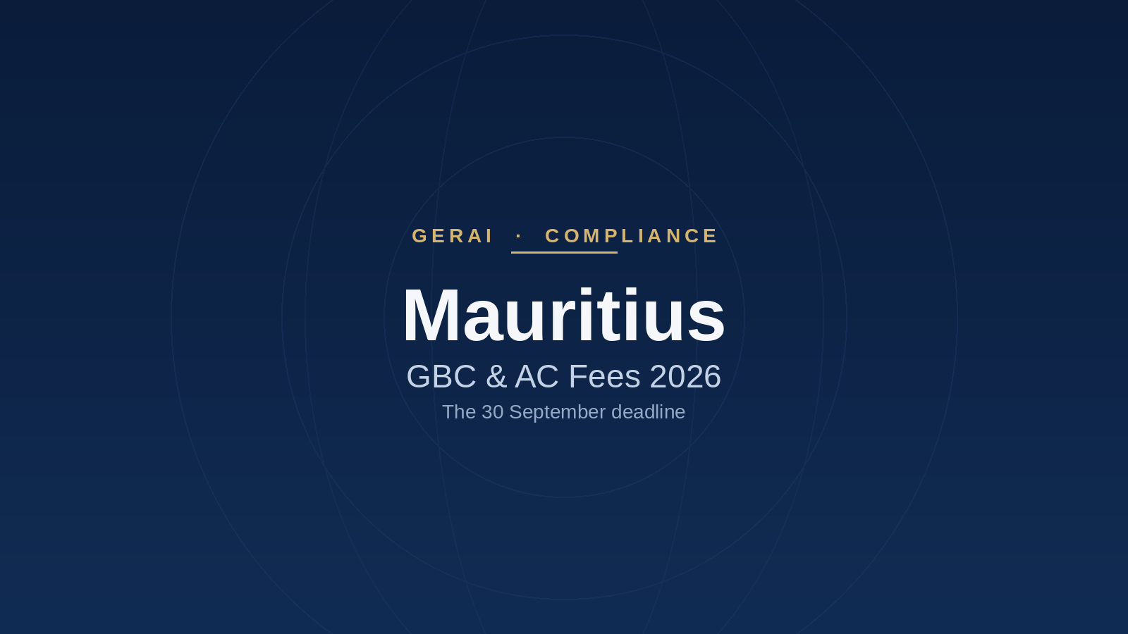 Mauritius Company Fees Rise in 2026